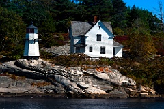 Perkins Island Light on the Kennebec River in Maine